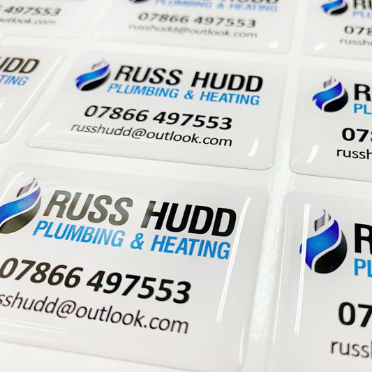 Custom domed stickers – 3D gel labels for branding