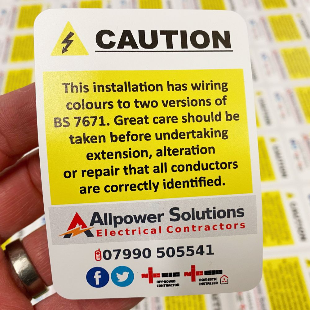 2 Wire electrician Stickers