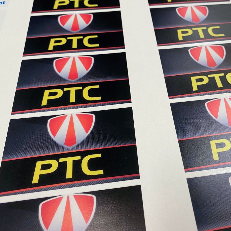 Scratch-resistant hard hat stickers for site workers