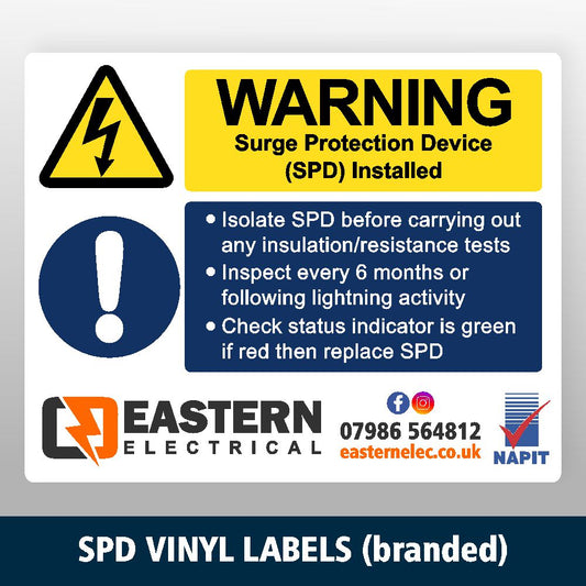 SPD Electrical Labels