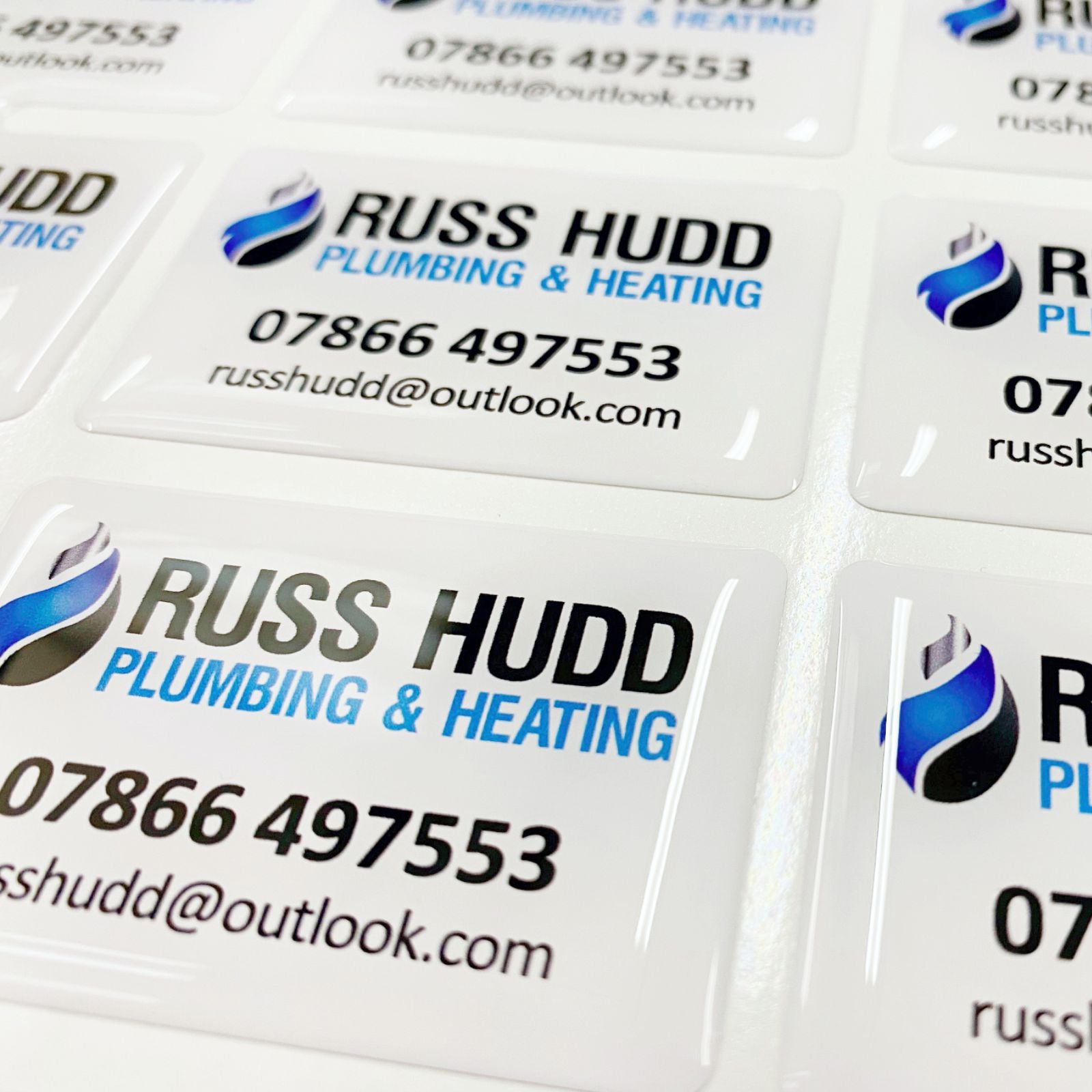 Custom domed stickers – 3D gel labels for branding