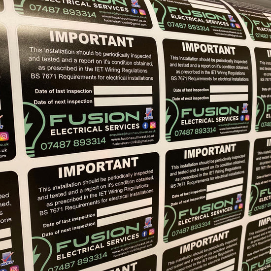 Inspection sticker applied to heating equipment video
