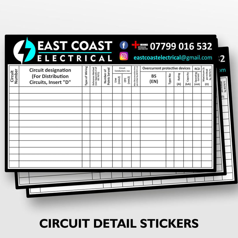 Electrical Circuit Detail Stickers – Storefront Graphics