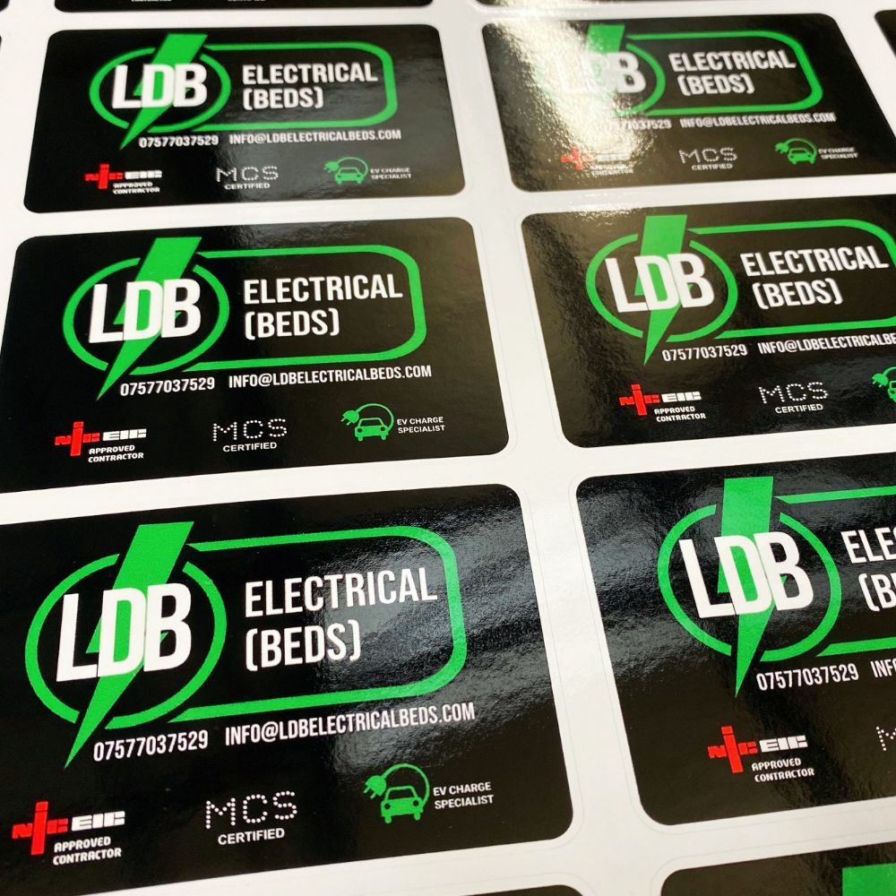 Small Information Sticker Business Details Stickers – Storefront Graphics