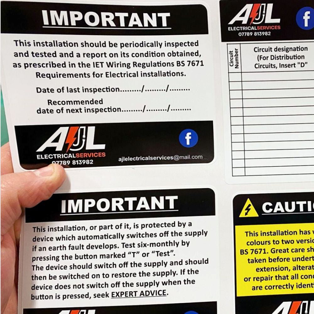 Electrician Stickers Bundle – Storefront Graphics