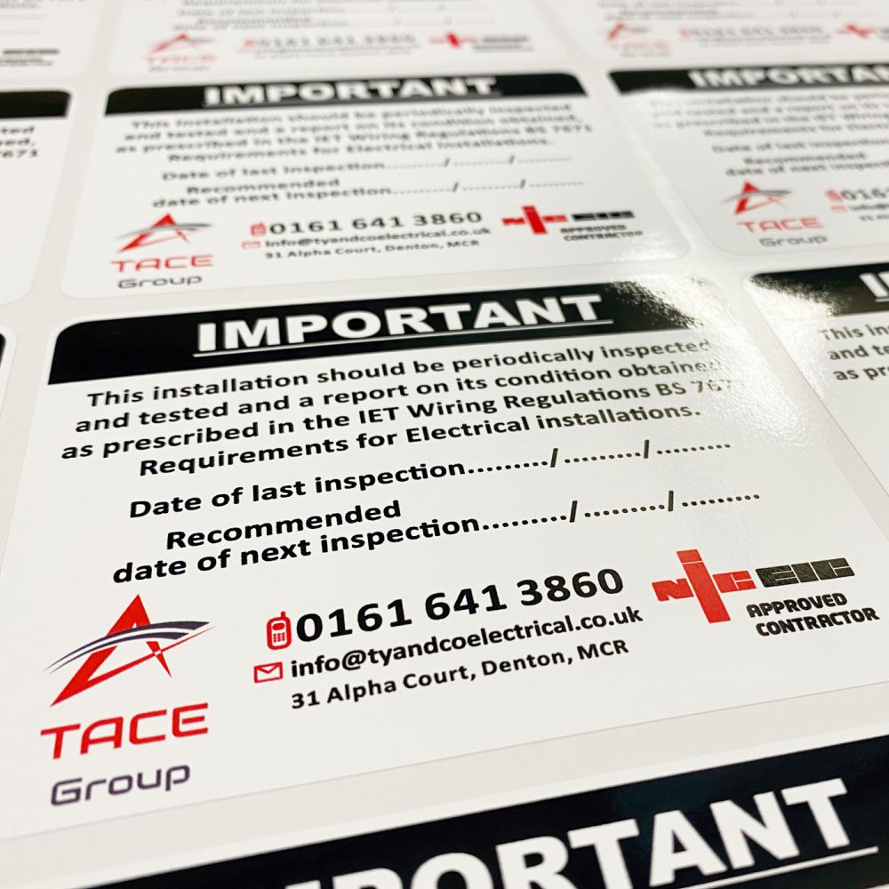 Periodic Inspection Labels – Electrical Test & Consumer Unit Stickers ...